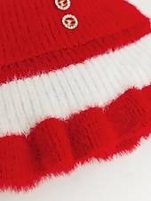 abordables Bufandas de mujer-Cuello de punto navideño para mujer, suave y acogedor, con volantes, disponible en varios colores. Ideal para el invierno y las fiestas.