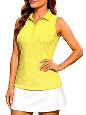 ieftine Cămașă pentru femei-Pentru femei Geometric Artă abstractă Rezervă de antrenament Cămașă Tricou sport Tricou POLO Fără manșon Sport UPF50+ Rezistent la UV Formator Dans Protecție UV Pilates Costum de Majoretă  Volei