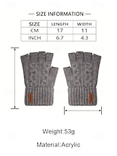 Χαμηλού Κόστους Ανδρικά γάντια-Ανδρικά γάντια χωρίς δάχτυλα - άνετο πλεκτό σχέδιο, πολλά χρώματα, ζεστό και κομψό χειμερινό αξεσουάρ για καθημερινή χρήση, γραφείο και υπαίθριες δραστηριότητες