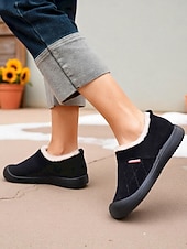 preiswerte Damen-Sneaker-Kamelfarbene, warme, gesteppte Damen-Winterschuhe zum Hineinschlüpfen in weiter Passform – rutschfeste Outdoor-Schuhe für Schneetage, Reisen, Pendeln und den Alltag