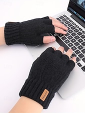 Χαμηλού Κόστους Ανδρικά γάντια-Ανδρικά γάντια χωρίς δάχτυλα - άνετο πλεκτό σχέδιο, πολλά χρώματα, ζεστό και κομψό χειμερινό αξεσουάρ για καθημερινή χρήση, γραφείο και υπαίθριες δραστηριότητες