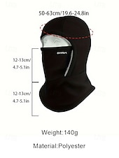 olcso Férfi kalapok-Férfi poliészter gyapjú símaszk és nyakmelegítő, szélálló, többszínű, ideális téli sportokhoz és szabadtéri tevékenységekhez