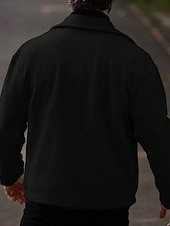 cheap Casual Jackets-Men's Lightweight Jacket Casual Jacket Vacation Daily Breathable Pocket Spring Fall Plain Fashion Classic Lapel Regular Apricot Black Khaki Gray Jacket