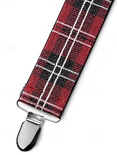 Недорогие Свадьба ACC-мужские рождественские подтяжки – эластичная ткань с разнообразными узорами, регулируемые и стильные, идеально подходят для праздничных вечеринок и официальных мероприятий