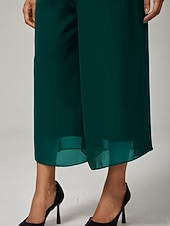  Жен. Нахальный Элегантный стиль По щиколотку Нормальная Эластичная Повседневные Офис / Карьера На каждый день Изумрудно-зеленый Лето Весна Осень