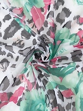 tanie 3-częściowy zestaw bikini-Kobiece bikini 3-częściowy strój kąpielowy szorty smukły bez pleców na wakacje plażowe ubranie kwiatowy dekolt V bez rękawów