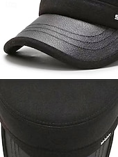 Χαμηλού Κόστους Ανδρικά καπέλα-Ανδρικό χειμερινό καπέλο από πολυεστέρα με πτυσσόμενα αυτιά, κομψό και ζεστό, ιδανικό για κρύο καιρό σε εξωτερικούς χώρους