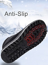 preiswerte Schnee- und Winterstiefel-Burgunderrote, wasserdichte Damen-Winterstiefel mit Kunstfellfutter – stylische Schneestiefel mit verstellbaren Riemen für Komfort und Wärme, perfekt für kaltes Wetter, Winteraktivitäten im Freien und Skiurlaube