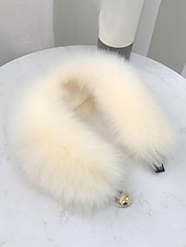 levne Dámské šátky-Dámský vánoční šátek s umělou kožešinou, měkký a útulný, dostupný v červené, bílé a několika dalších barvách – perfektní vánoční dárek