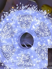 abordables Guirlandes lumineuses à brancher-Guirlande Lumières en Fil de Cuivre 8 Modes de Lumière Basse Tension Sécurité À Brancher Festival Mariage Fête Atmosphérique Accessoires Luminaires 3/6/10/15/30/50M