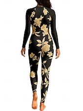 preiswerte One Pieces Rash Guards-Damen Anti UV Shirt Ganzkörper-Bademode Diveskin-Anzug Frontreißverschluss UPF50+ Schnelltrocknend Hohe Elastizität Langarm Bademode Surfen Tauchen Schnorcheln Sommer