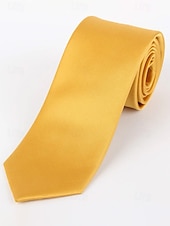 levne Vánoční doplňky-Pánská vánoční saténová kravata, dostupná v několika barvách, ideální pro sváteční večírky a zvláštní příležitosti, polyesterový materiál