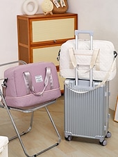 billiga Duffelväskor-Resväska i nylon för kvinnor - vattentät, flera färger, bagagerem, flera bärstilar, snygg och funktionell för resor och dagligt bruk