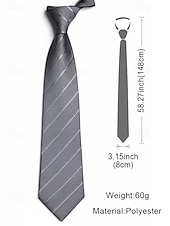 abordables Cravates et nœuds papillon pour hommes-Cravate de Noël en soie pour homme – matière polyester, motif rayé, disponible en plusieurs couleurs – idéale pour les fêtes de fin d'année, les événements formels et les tenues professionnelles.