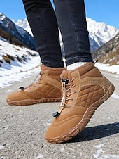 economico Stivali di neve e inverno-scarpe da trekking sulla neve impermeabili da donna con calzata larga – scarpe invernali calde e antiscivolo per passeggiate sulla neve, trekking, campeggio e viaggi con tempo freddo