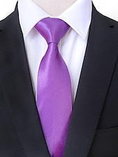 levne Vánoční doplňky-Pánská vánoční saténová kravata, dostupná v několika barvách, ideální pro sváteční večírky a zvláštní příležitosti, polyesterový materiál