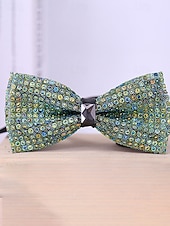Недорогие Мужские украшения-мужской галстук-бабочка с кристаллами на Рождество, разноцветный, праздничный стиль, с узором из страз и бусин, идеально подходит для праздничных вечеринок и официальных мероприятий