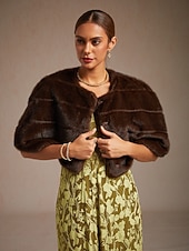 voordelige Bloemenjurk-dames maxi-jurk a-lijn jurk fluweel elegant feest bruiloft gast bloemen blad halve mouw v-hals smaragdgroen lente herfst winter