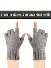 Χαμηλού Κόστους Ανδρικά γάντια-Ανδρικά γάντια χωρίς δάχτυλα - άνετο πλεκτό σχέδιο, πολλά χρώματα, ζεστό και κομψό χειμερινό αξεσουάρ για καθημερινή χρήση, γραφείο και υπαίθριες δραστηριότητες