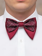 levne Svatba ACC-Pánský motýlek, vánoční barvy, stylový a elegantní, ideální pro formální události a sváteční setkání