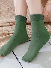 Недорогие Женские носки-Женские утолщенные термоноски - комплект из 4 пар, мягкие и теплые, идеально подходят для зимы, холодной погоды и в качестве подарка на праздники