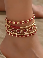 Недорогие Женский браслет-Женский рождественский браслет из бусин с вишневой тематикой, красный и золотой, идеальный подарок на праздник