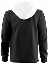 abordables Vestes Décontractées-Homme Veste Légère Veste Décontractée Veste à Capuche Extérieur Occasionnel Avec Poches Automne Hiver Bloc de Couleur Streetwear Quotidien À capuche Régulier Noir Blanche bleu marine Kaki Grise Veste