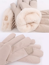 levne Dámské rukavice-Dámské nepromokavé nylonové rukavice s dotykovou obrazovkou, vícebarevné, měkké a teplé, ideální pro zimní a outdoorové aktivity