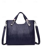 billiga Hand- och toteväskor-Handväska i konstläder för kvinnor – finns i flera färger, mångsidig design med flera bäralternativ, perfekt för både vardag och vardag.