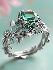 billiga Damringar-Damring i legering med ädelsten, bohemisk stil, finns i flera färger, elegant och snygg för speciella tillfällen och vardagsbruk