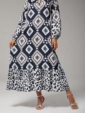 halpa Mekot-boho abstrakti eläinkuvioinen maximekko