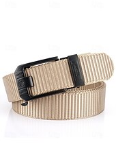 cheap Men's Belts-Men's Nylon Tactical Belt, Adjustable Size, Multiple Colors, Durable &amp; Stylish for Outdoor and Everyday Use