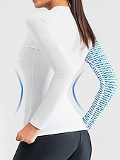 tanie Rash guardy One Piece-Damskie Rashguard 2-częściowy Spodnie do stroju kąpielowego Koszulka surfingowa Pasek UPF50+ Oddychający Długi rękaw Kombinezony nurkowe Surfing Kajakarstwo Nurkowanie z rurką Zima