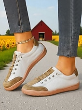 baratos Mulheres-Women's Comfortable Wide Fit Shoes – Stylish Casual Sneakers for Wide Feet, Perfect for Travel, Resort Shopping, Urban Sightseeing, Long Walks &amp; Everyday Wear