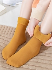 Недорогие Женские носки-Женские утолщенные термоноски - комплект из 4 пар, мягкие и теплые, идеально подходят для зимы, холодной погоды и в качестве подарка на праздники