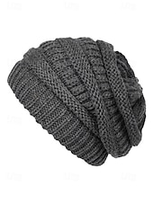 ieftine Pălării de damă-Căciulă tricotată pentru femei – disponibilă în mai multe culori, moale și elastică pentru o potrivire confortabilă, perfectă pentru iarnă și ținute casual.