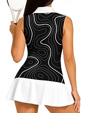 economico Camicia Donna-Per donna A righe Maglietta sportiva Polo da golf Canotta Maglia da tennis Senza Maniche Floreale Bottoni UPF50+ Resistente ai Raggi UV Alta elasticità Traspirante Pallavolo Tennis Golf Colletto