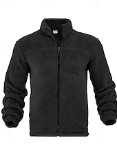 economico giacca sportiva-Per uomo Giacca Invernale Cappotto Teddy Giacca Casual Vacanza Quotidiano Caldo Tasca Autunno Inverno Semplice Moda Classico Collo alla coreana Regolare Nero Blu marino Marrone Cachi Grigio scuro