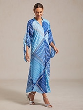 preiswerte Freizeitkleidung-Damen Maxikleid geometrisch floral Patchwork Print Stehkragen 3/4 Ärmel Frühling Herbst