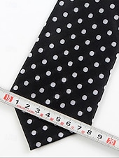 billiga Herrslipsar &amp;amp; flugor-herrslips i polyester, prickigt mönster, flera färger, perfekt för jul och formella tillfällen