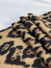 levne Dámské šátky-Dámská šála s leopardím vzorem – měkká a pohodlná polyesterová tkanina, dostupná v několika barvách, ideální pro běžné nošení i v zimě.