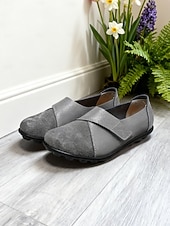 abordables Ballerines femme-Ballerines pliables flexibles rouges pour femmes avec semelle souple et design confortable à enfiler, chaussures décontractées légères pour Noël, le travail, les voyages &amp;vêtements de tous les jours