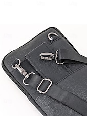 preiswerte Taschen für Herren-Herren-Umhängetasche und Gürteltasche aus echtem Leder – vielseitig einsetzbar, stilvolles Design, strapazierfähig, in verschiedenen Farben erhältlich, für Alltag und Reisen
