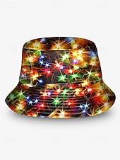 halpa Naisten hatut-Miesten jouluinen kalahattu - useita värejä, LED-valokuvio, polyesterimateriaalia, täydellinen juhla-asuihin ja juhliin