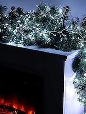 abordables Guirlandes lumineuses à brancher-Guirlande Lumières en Fil de Cuivre 8 Modes de Lumière Basse Tension Sécurité À Brancher Festival Mariage Fête Atmosphérique Accessoires Luminaires 3/6/10/15/30/50M