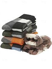 tanie Rękawiczki męskie-skarpetki męskie z mieszanki bawełny, zestaw 5 par, wiele opcji kolorystycznych i wzorów, wygodne i stylowe do noszenia na co dzień i zimą