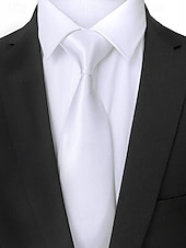 levne Vánoční doplňky-Pánská vánoční saténová kravata, dostupná v několika barvách, ideální pro sváteční večírky a zvláštní příležitosti, polyesterový materiál