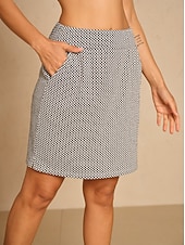 economico Collezione di stilisti-Per donna Gonne-pantaloncini da golf Nero Gonna Abbigliamento da golf da donna Abbigliamento Abiti Abbigliamento