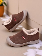 preiswerte Damen-Sneaker-Kamelfarbene, warme, gesteppte Damen-Winterschuhe zum Hineinschlüpfen in weiter Passform – rutschfeste Outdoor-Schuhe für Schneetage, Reisen, Pendeln und den Alltag