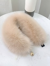 levne Dámské šátky-Dámský vánoční šátek s umělou kožešinou, měkký a útulný, dostupný v červené, bílé a několika dalších barvách – perfektní vánoční dárek